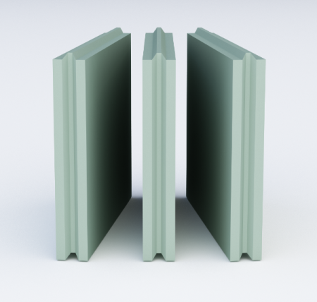 Пазогребневая плита полнотелая ВОЛМА влагостойкая (ПГПВ), 80 мм 